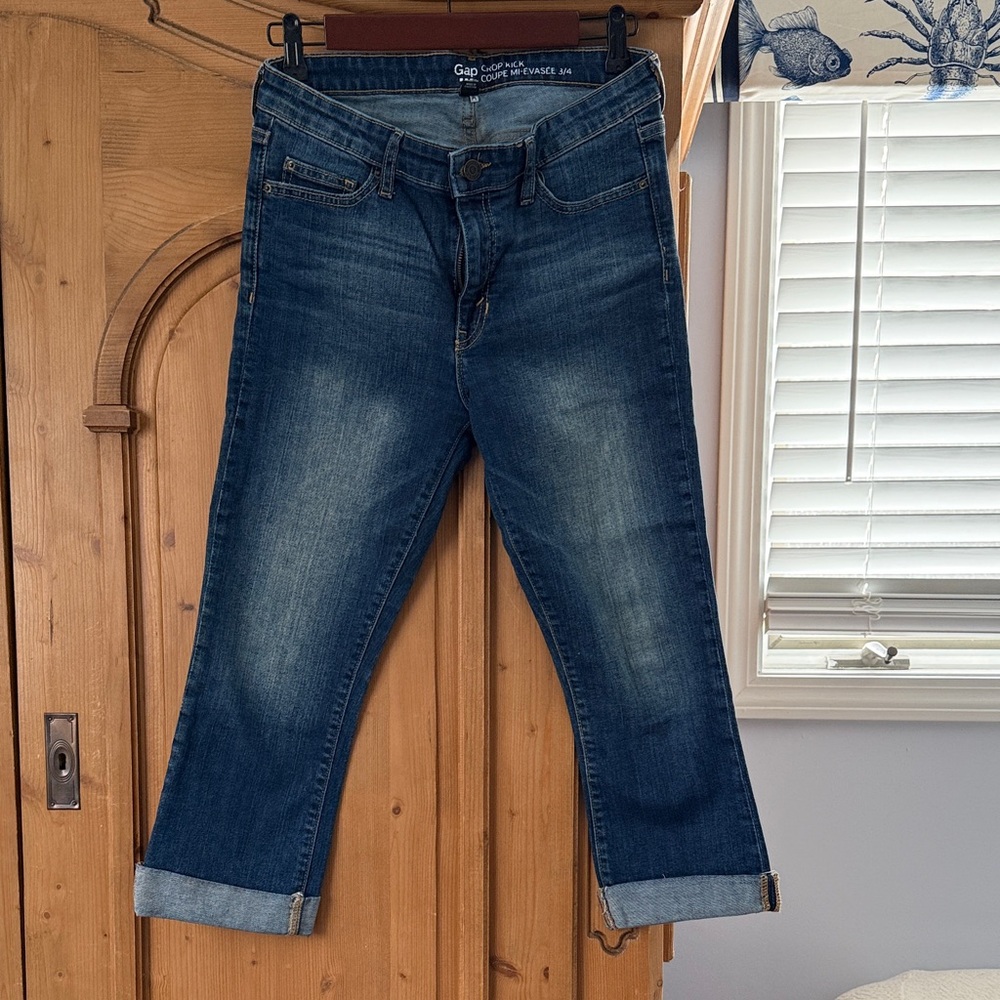 GAP Women's Dark Blue Ankle Jeans